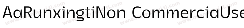 AaRunxingtiNon CommerciaUse字体转换